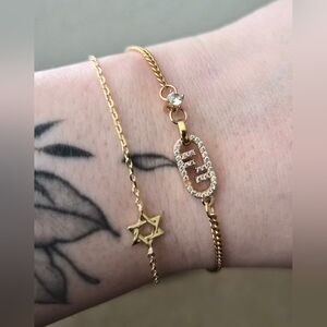 Fendi Rose Gold Rhinestone Bracelet ⭐️